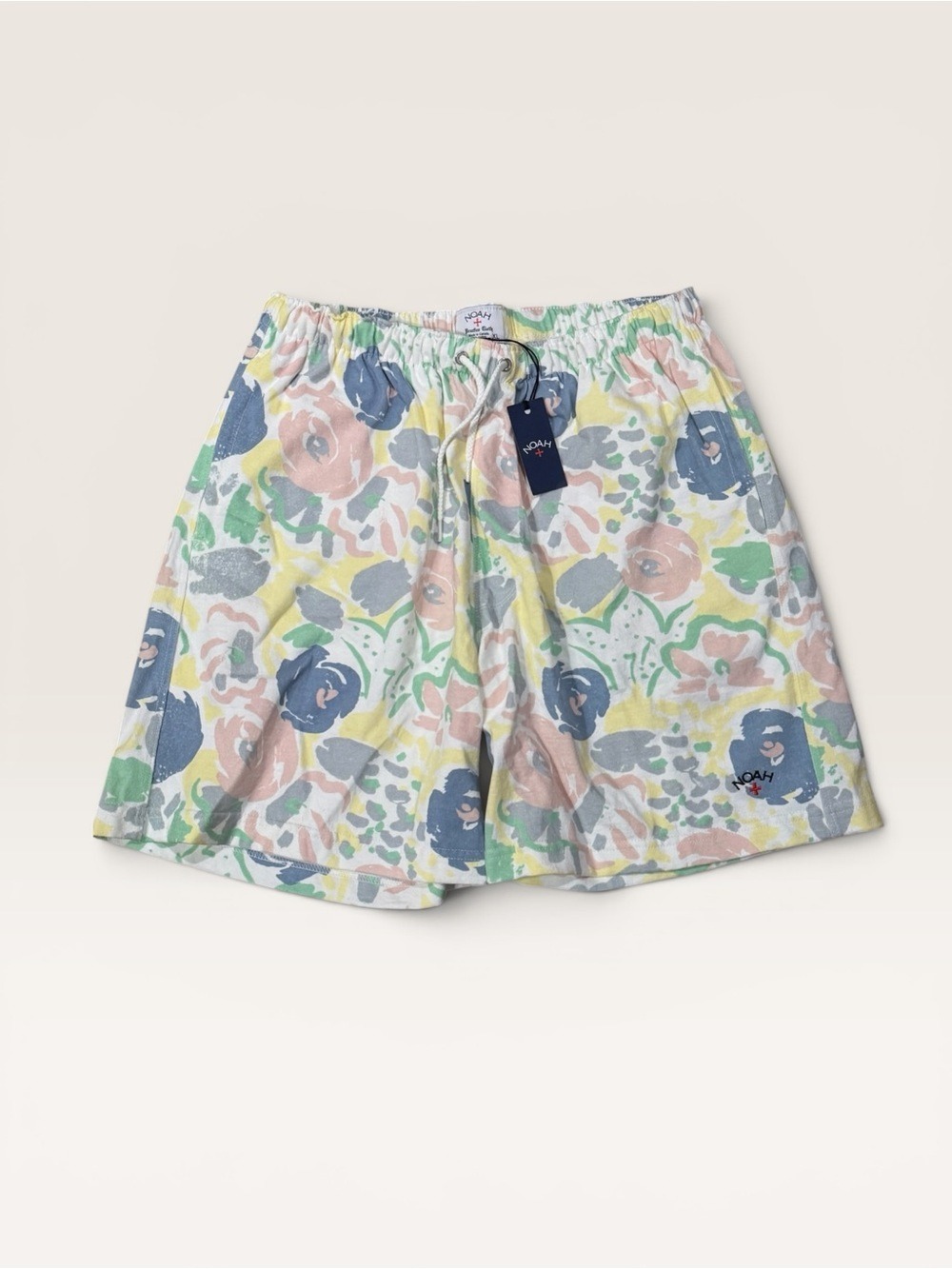 Noah NYC Men's XL Pastel Floral Practice Cloth Shorts